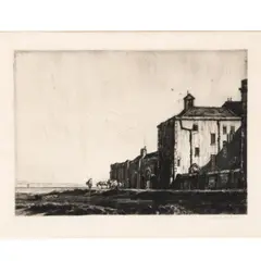 Muirhead Bone, AYR PRISON (Campbell Dodgson 179), Drypoint