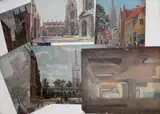 Stephen Bone, St Dunstan In The East; Durham Cathedral; Oxford; Bruges; St Tropez, oil on board or on card