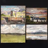 Stephen Bone, The Kyle Of Tongue, Sutherlandshire; Taychreggan, Appin (1925); Caledonian Canal; Another View