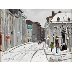Lorne Holland Bouchard, St. Paul Street From Place Jacques Cartier (Montreal)