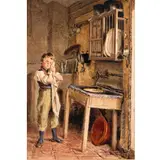 William Henry Hunt, A Young Boy Washing At The Kitchen Sink