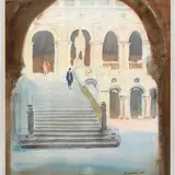 Arthur Henry Knighton-Hammond, The Giant's Staircase, Palazzo Ducale, Venice