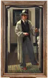 James Miller, Self Portrait In The Studio