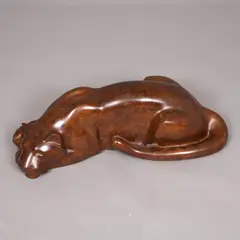 Michael Cooper, - Large Bronze Sculpture Of A Tiger, A large bronze sculpture of a Tiger