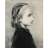 Edward Clifford, Portrait Study Of A Girl