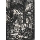CARCERI D'INVENZIONE: STAIRCASE WITH TROPHIES (Hind 8) by Giovanni Battista Piranesi, Etching, sold Oct 2022