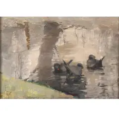 John Reid Murray, Moorhen On A Pond