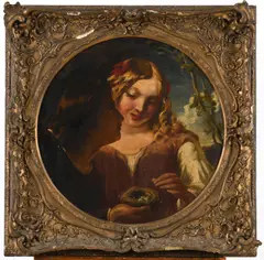 Frederick Charles Underhill, The Bird's Nest, Oil on canvas