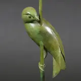 Geoffrey Dashwood, - Limited Edition Bronze Sculpture Of A Bird, A bronze sculpture of a bird perched on a pointed stick