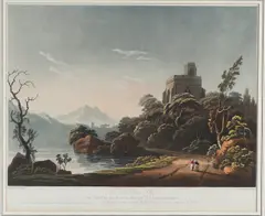 Thomas Walmsley, IRELAND: MUCRASS ABBEY (sic), GREAT LAKE OF KILLARNEY; THE BLACK WATER, CO. CORK, IRELAND; VIEW ON THE RIVER KENMARE, NEAR KILLARNEY; NEAR LIMERICK; BAY OF CRUMAUGHLAUN, KILLARNEY (sic); ON THE RIVER, aquatints with hand colouring