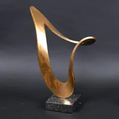 Wendy Taylor, - Bronze Sculpture 'The Jester', A large polished bronze abstract sculpture