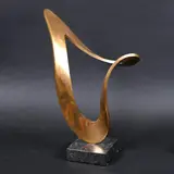 Wendy Taylor, - Bronze Sculpture 'The Jester', A large polished bronze abstract sculpture