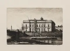 Muirhead Bone, The Old Courthouse, Glasgow (Cd272), Etching