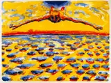 Frans Widerberg, Svever, 1981, Litografi