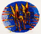 Frans Widerberg, Vingehester, 1998, Litografi