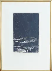 Kaare Espolin Johnson, Fra gamle dagers Lofoten (Snøvær), Serigrafi