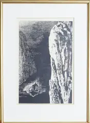 Kaare Espolin Johnson, Båten og fjellet, Serigrafi