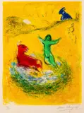 Marc Chagall, Le Piège à loups, from Daphnis et Chloé, Litografi