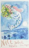 Marc Chagall, Nice Soleil Fleurs, 1962, Utstillingsplakat