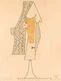 Pablo Picasso, Kvinnehode, 1957, Fargelitografi