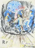 Per Krohg, La Ronde - Runddans