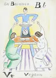 Per Krohg, La Balance - Vegten, Akvarell