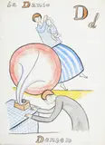 Per Krohg, La Danse - Dansen, Akvarell