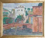 Alf Lundeby, Fra Tivoli (Lazio), 1911, Olje på lerret