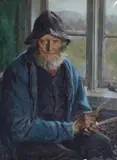 Fredrik Kolstø, Mannsportrett, Olje på lerret