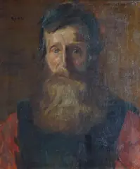 Eilif Peterssen, Mannen fra Fjellgården, 1902, Olje på lerret