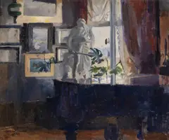 Harriet Backer, Interiør fra slottsforvalterboligen, 1896, Olje på lerret