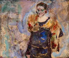 Ludvig Karsten, Portrett av Tone, 1924, Olje på lerret