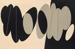 Gunnar S. Gundersen, Komposisjon, 1962, Olje på lerret