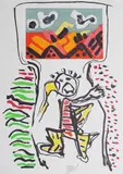 Karel Appel, Komposisjon, Litografi