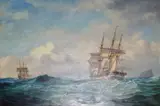 Carl Frederik Sørensen, Marine, Olje på lerret