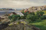 Nils Hansteen, Loshavn, ytre Oslofjord, 1884, Olje på lerret