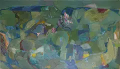 Håkon Bleken, Komposisjon, 1967, Olje på lerret