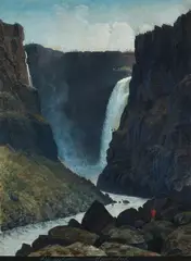 Johannes Flintoe, Vøringsfossen i Maabedal, Gouache