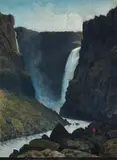 Johannes Flintoe, Vøringsfossen i Maabedal, Gouache