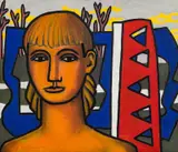 Lars Tiller, Vårportrett, 1952, Olje på plate