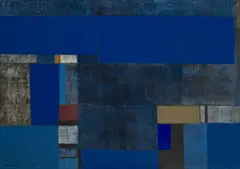 Lars Tiller, Ved havna, 1967, Olje på lerret