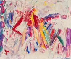 Jakob Weidemann, Komposisjon, 1964, Olje på lerret