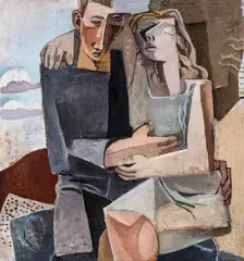 Aage Storstein, De forlovede, 1930, Olje på lerret