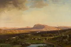 Johan Fredrik Eckersberg, På seteren, 1864, Olje på lerret