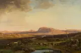 Johan Fredrik Eckersberg, På seteren, 1864, Olje på lerret