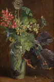 Christian Skredsvig, Blomster i krukke II, Olje på lerret