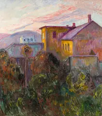 Thorvald Erichsen, Aften, 1914, Olje på lerret