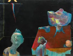 Knut Rose, Komposisjon, 1981, Olje på lerret