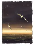 Mot kveld I (2025) SOLGT by Axel Thorenfeldt, Akvarell, sold May 2025