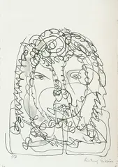 Ludvig Eikaas, Hode*, Litografi